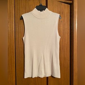 Croft & Barrow cream mockneck tank
